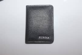 genuine Leather card holder with currency pocket