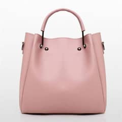 women s pu leather plain  hand bagset