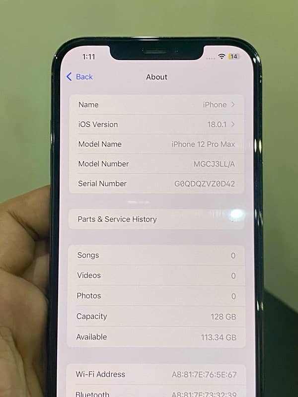 iPhone 12 Pro Max 128 Gb(PTA APPROVED) 5