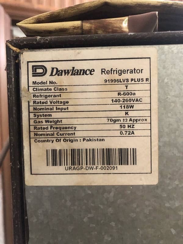 Dawalance Refrigerator 11