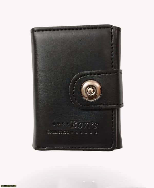 Men leather trifold wallet 0