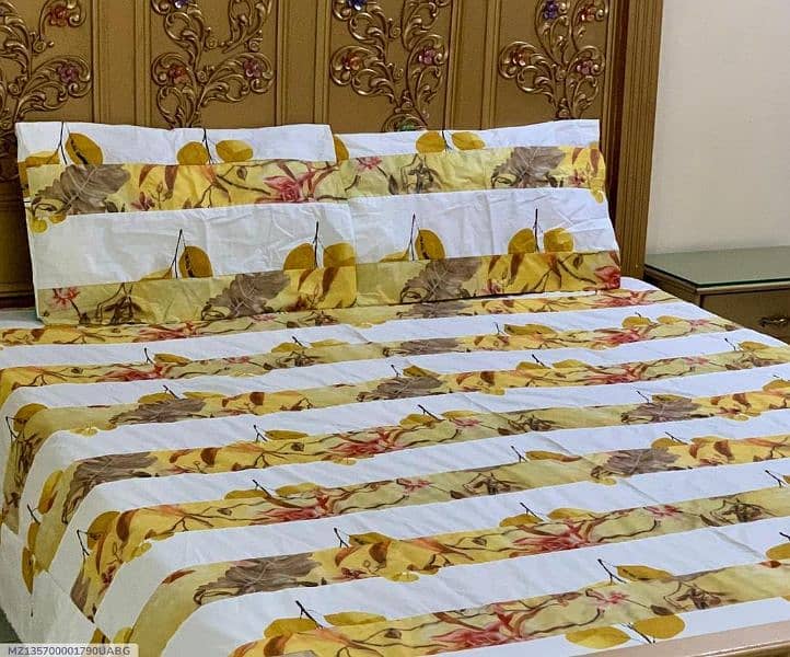 3 pcs cotton sotton patchwork  double bedsheets 7