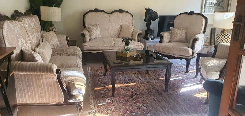 7 seater sofa set with 1 center table and 2 side tables 5