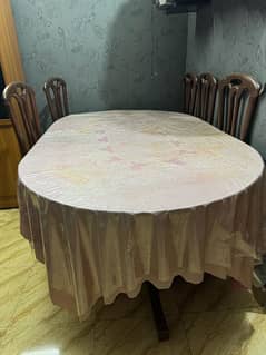 Dining table with 6 chairs