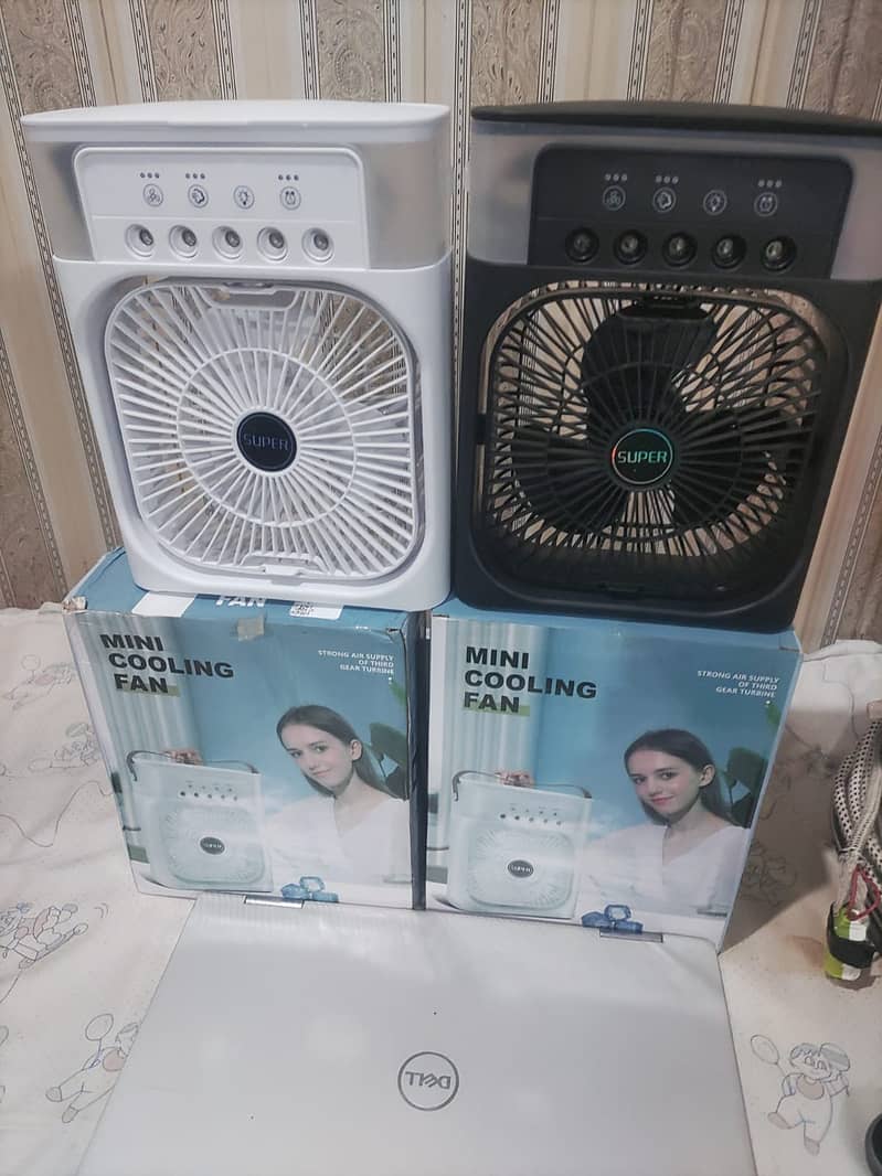 3 In 1 Fan Portable AIr Conditioner Household Small Air Cooler LED Nig 3