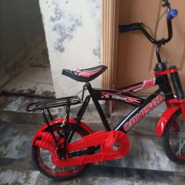 Red bicycle good condition 3