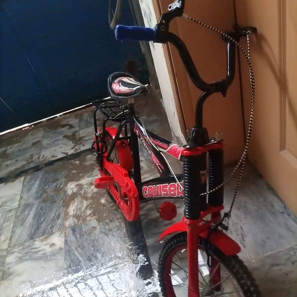 Red bicycle good condition 4