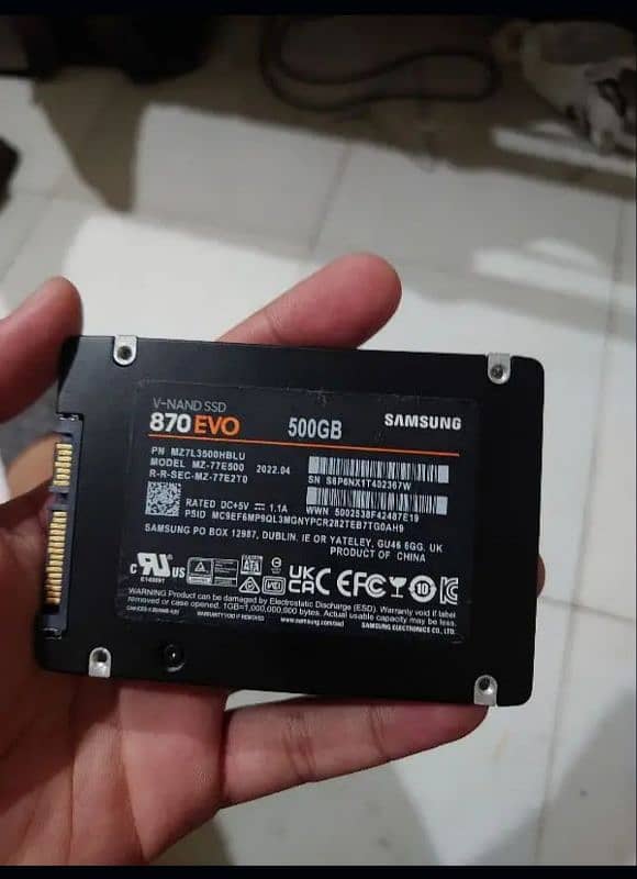 Samsung EVO 870 500Gb SSD 1