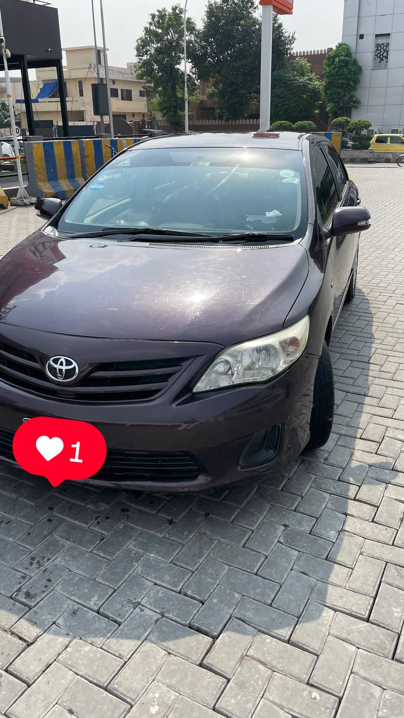 Toyota Corolla GLI 2012 Wine Red for Sale 0