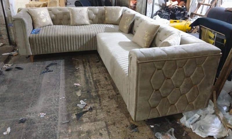 L Shape sofa set / Poshish sofa set / Corner sofa set / sofa set 1