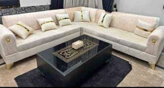 L Shape sofa set / Poshish sofa set / Corner sofa set / sofa set