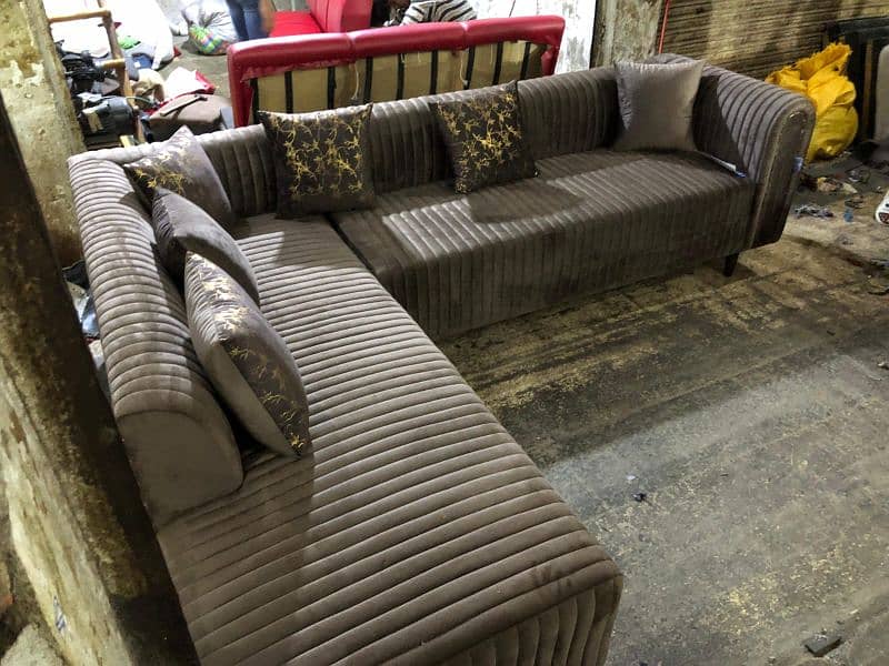 L Shape sofa set / Poshish sofa set / Corner sofa set / sofa set 5