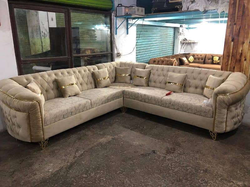 L Shape sofa set / Poshish sofa set / Corner sofa set / sofa set 10