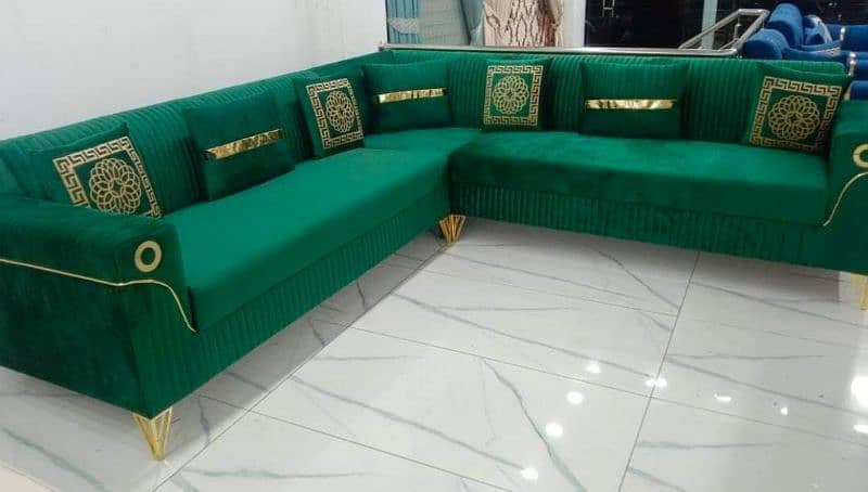 L Shape sofa set / Poshish sofa set / Corner sofa set / sofa set 11