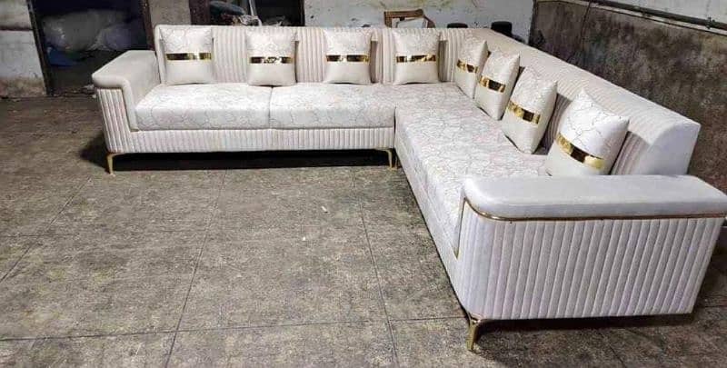 L Shape sofa set / Poshish sofa set / Corner sofa set / sofa set 13