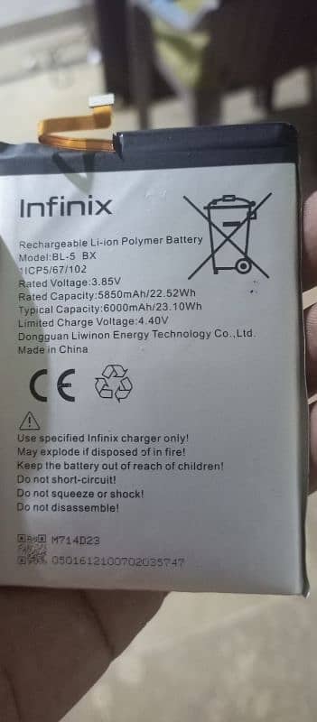 Infinix battery 0