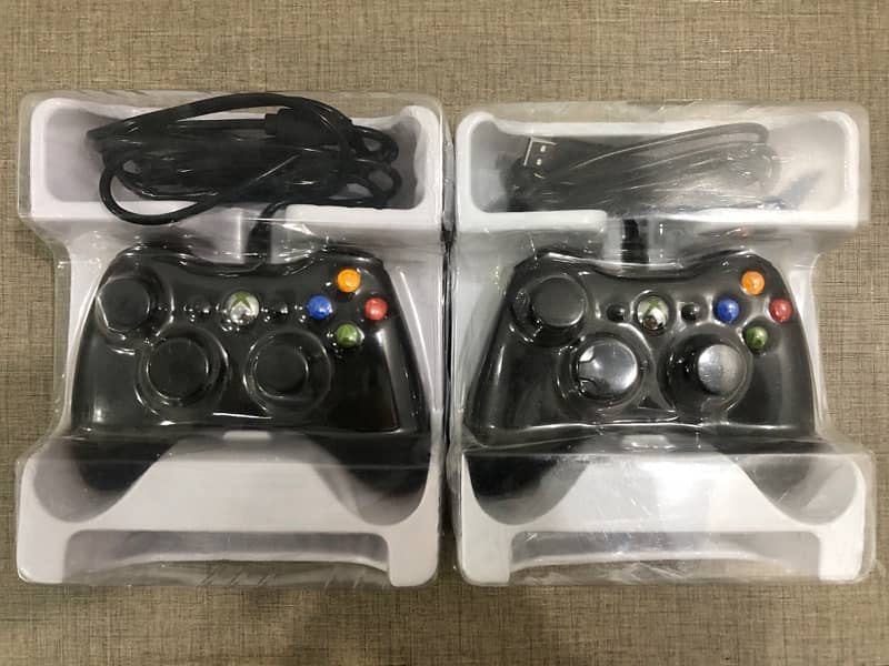 Xbox 360 Wired Controllers (X2) | Box Packed | One Month Used 0