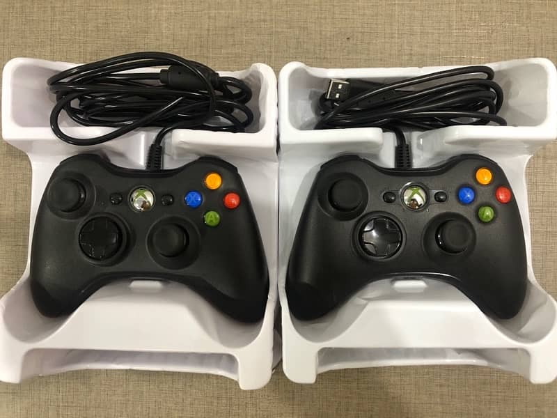 Xbox 360 Wired Controllers (X2) | Box Packed | One Month Used 3