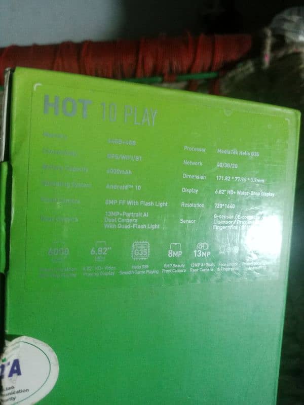 hot 11 play 03007934895 Rs. 16000 2