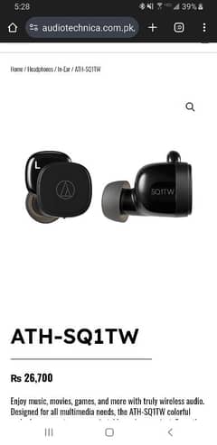 audio technica ath-sq1tw airbuds