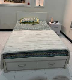 IKEA Double Sized Bed with 2 Side Tables