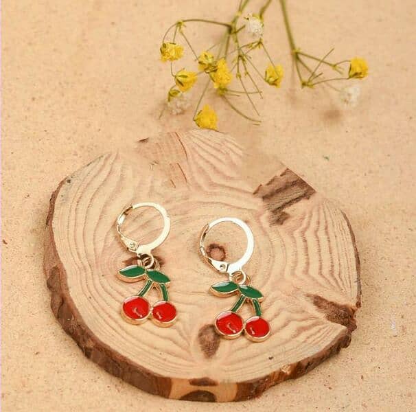 Elegant Cherry Earrings 0