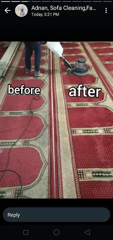 Sofa Carpet Rugs Cleaning and Dry & Water Tank Cleaning With Potassium 6