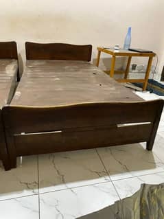 Single Bed made of Shesham wood