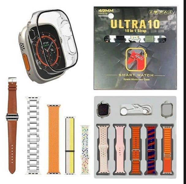 ULTRA 10 10 in 1 Straps Smartwatch with WirelessCharging 0