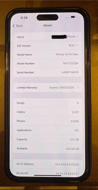 Apple iPhone 15pro max 512GB 2