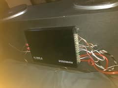 4 channel amplifier + speaker + woofer 0