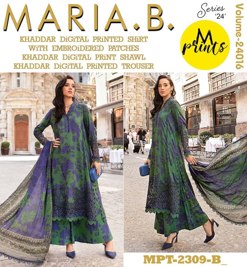 *_MARIA B (M Prints)_*```Winter Luxury Wear``` 12