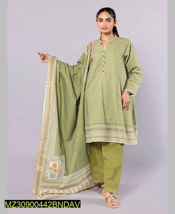 3pcs karandi unstitched suits for woman free delivery 0