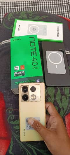 Note 40 pro fup box gold with wireless 0