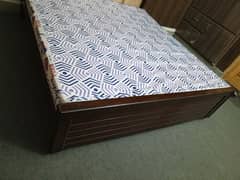 bed with mattress