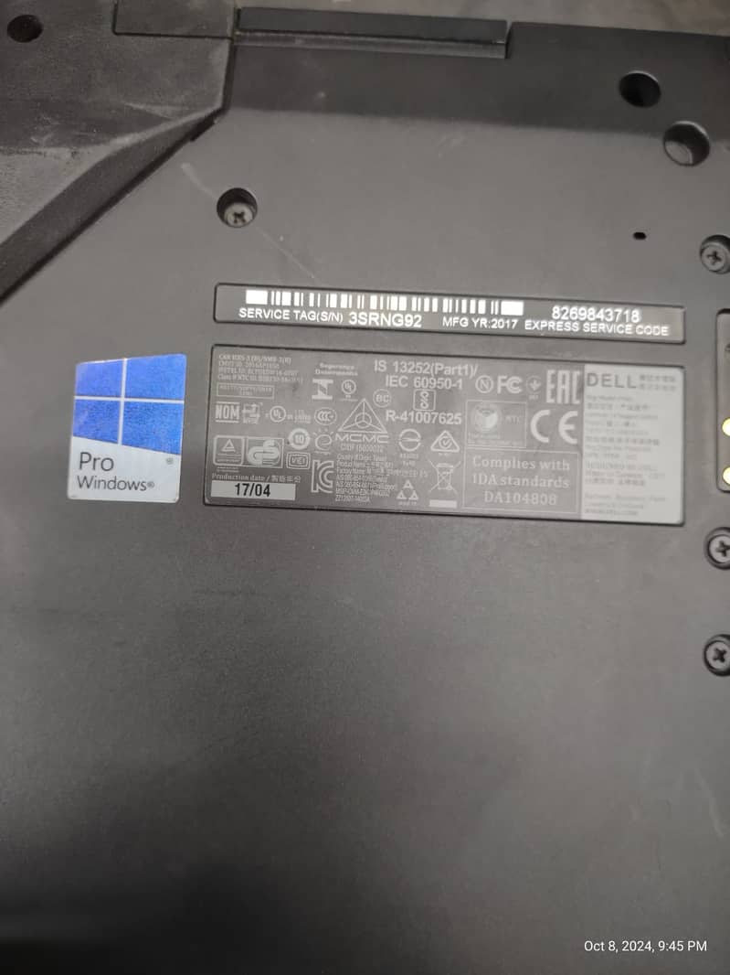 Dell latitude 14 Rugged 5414 model 6