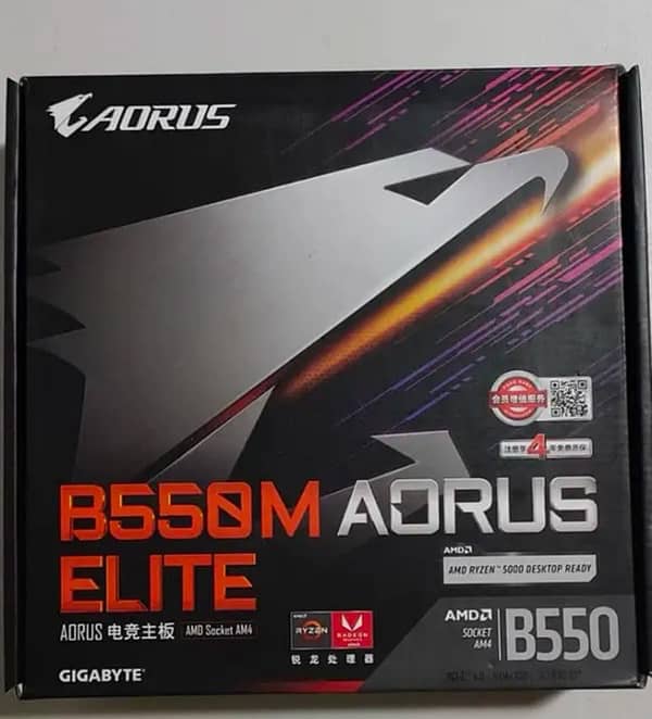 Aorus b550M 10/10 condition with box 0