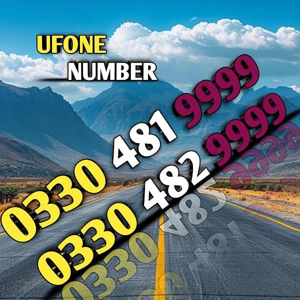 UFONE GOLDEN NUMBERS AVAILABLE 0