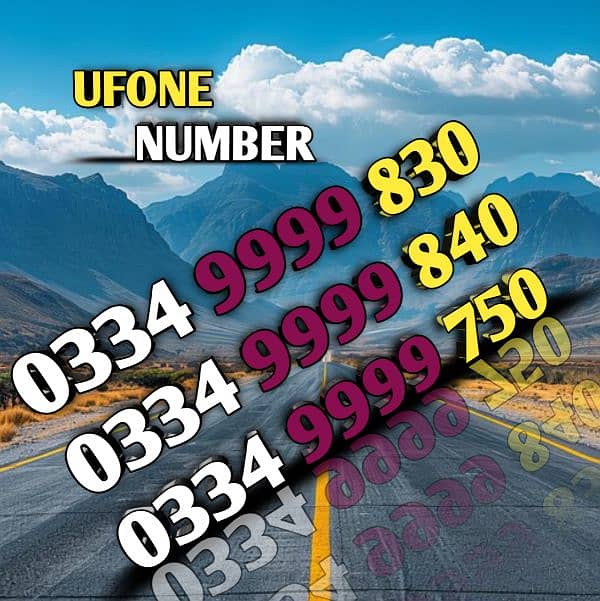 UFONE GOLDEN NUMBERS AVAILABLE 2