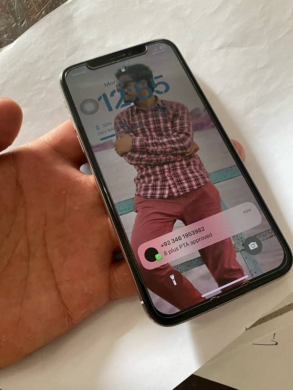 I phone x pta 256 gb with box 52500 only 6