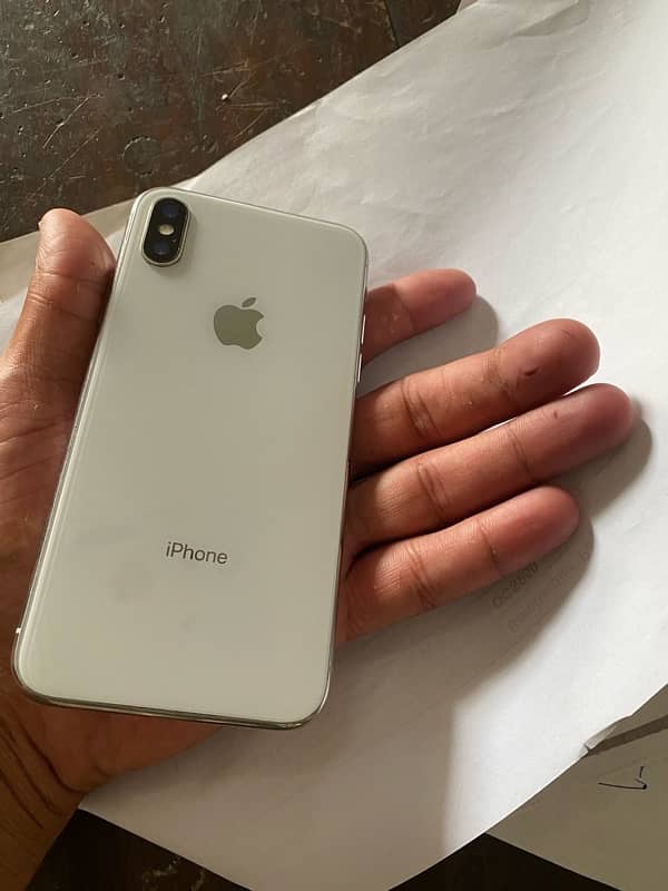 I phone x pta 256 gb with box 52500 only 7