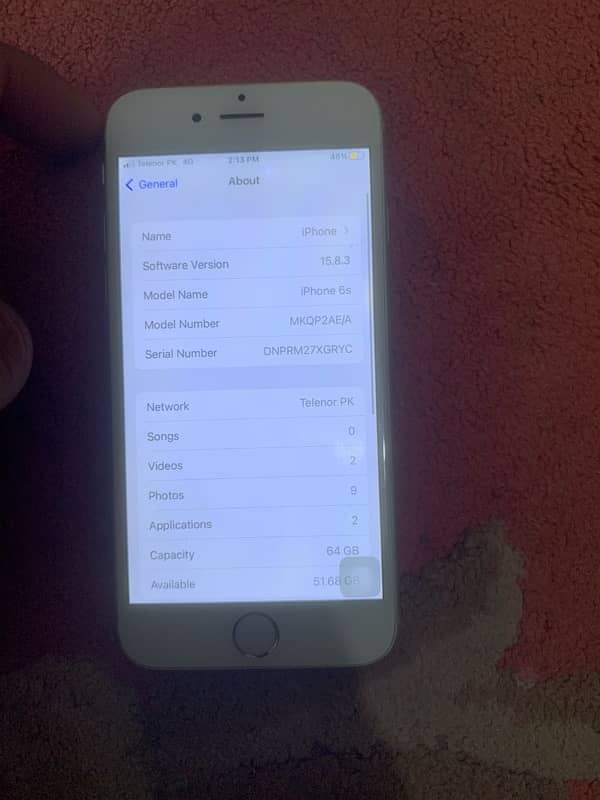 iphone 6s 64 GB pta approved 3