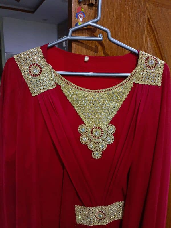 soudian kaftan red color 1