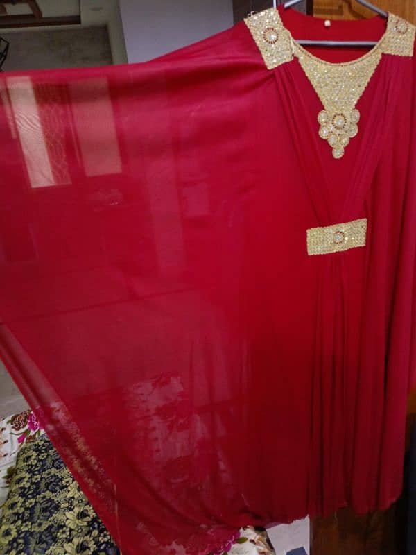 soudian kaftan red color 2