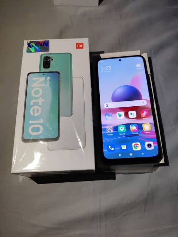 Redmi note 10 4/128 with box charger 0