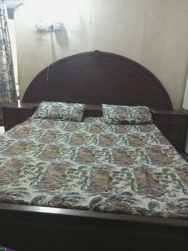 double bed with mattress sale 3