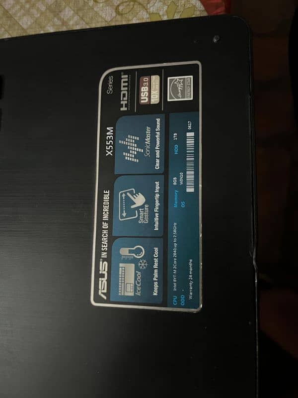 Asus laptop x553 3