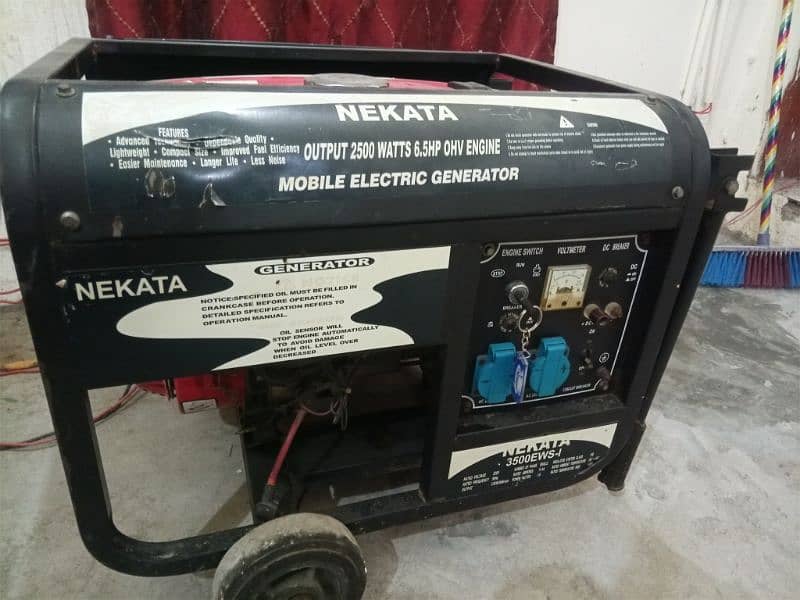 Nekata Generator for sale 3.5 KVA 3500 watts 2