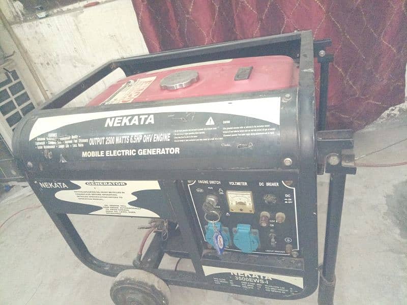 Nekata Generator for sale 3.5 KVA 3500 watts 6