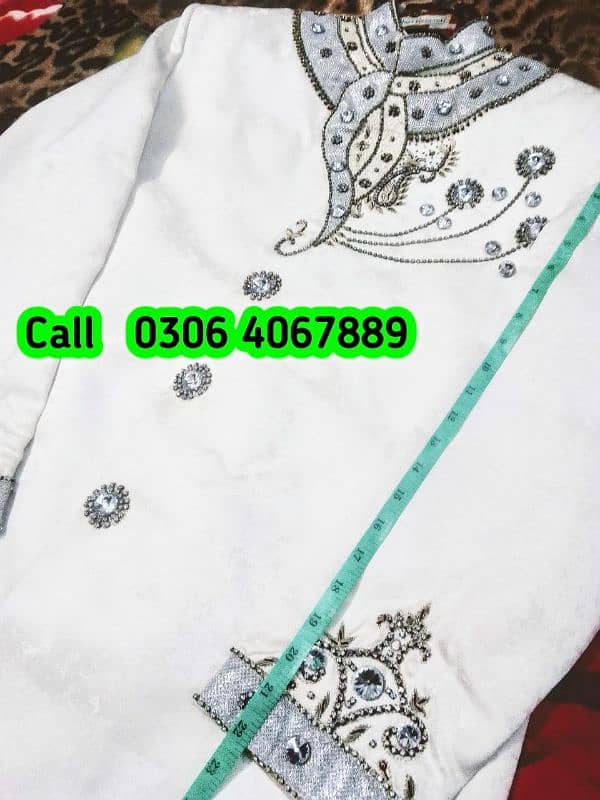 Sherwani dulha dress white cream color new fashion design o 1